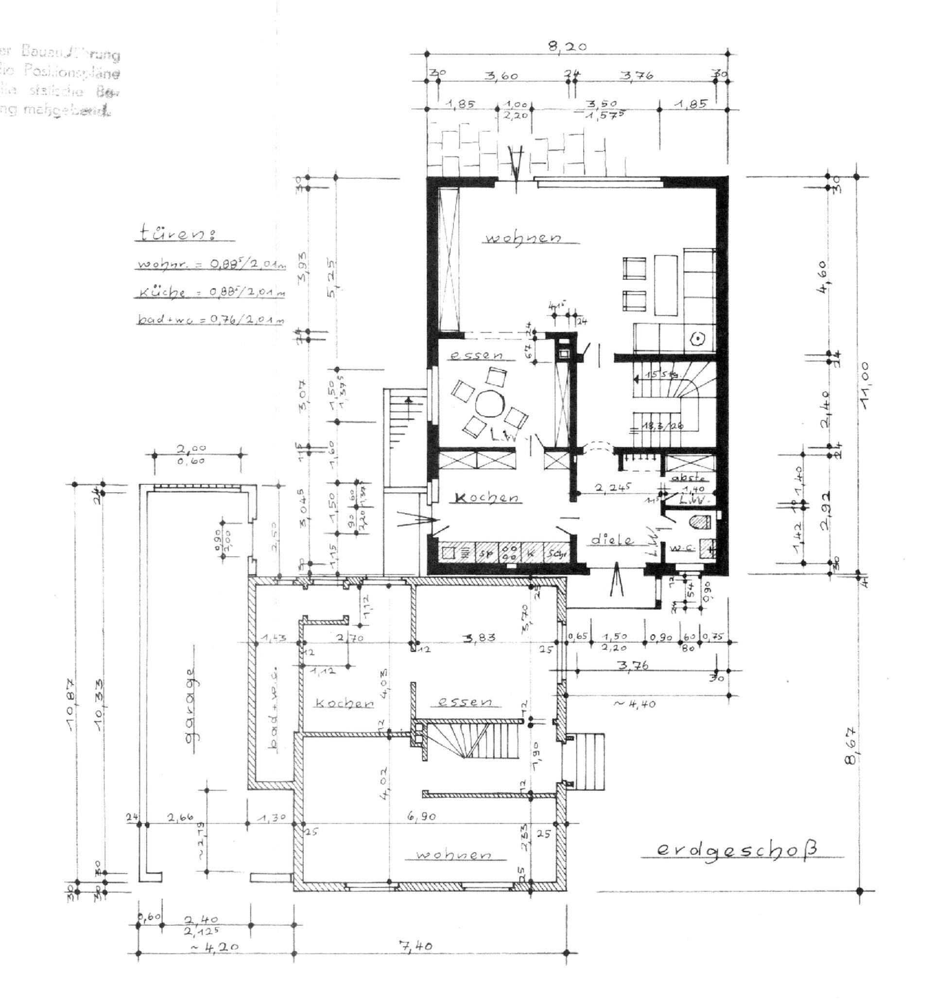 Sondereigentum Wohnung im Kellergeschoss, Erdgeschoss und Dachgeschoss mit Kellerräumen (als Einfamilienhaus)