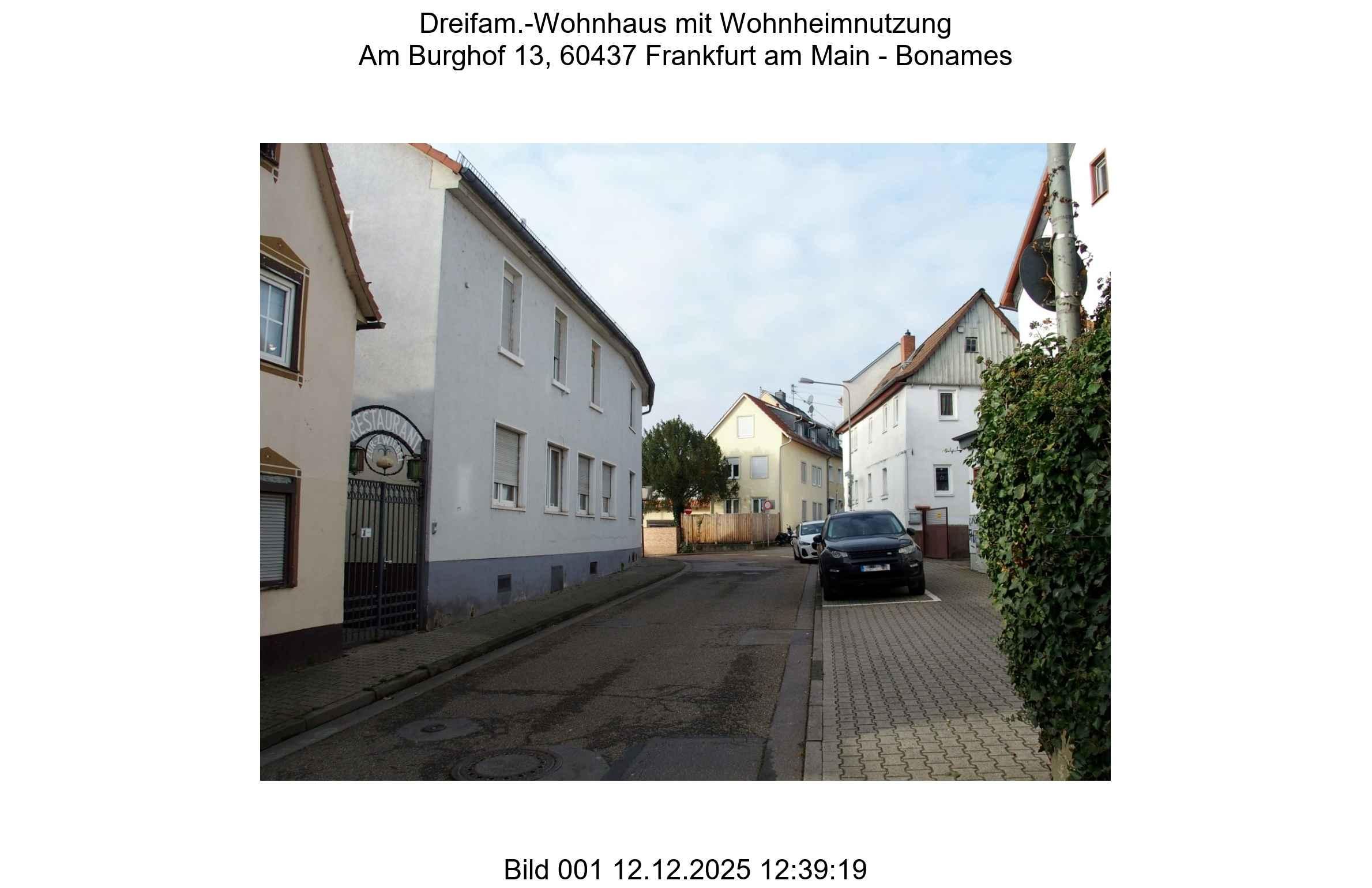 Sonstiges, freistehendes Vorderhaus