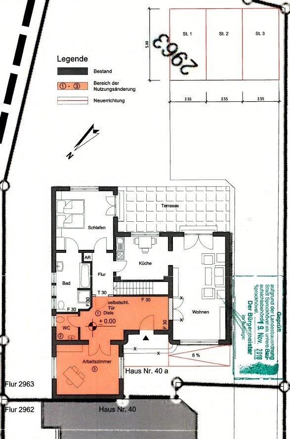 Einfamilienhaus, drei KFZ-Stellplätze