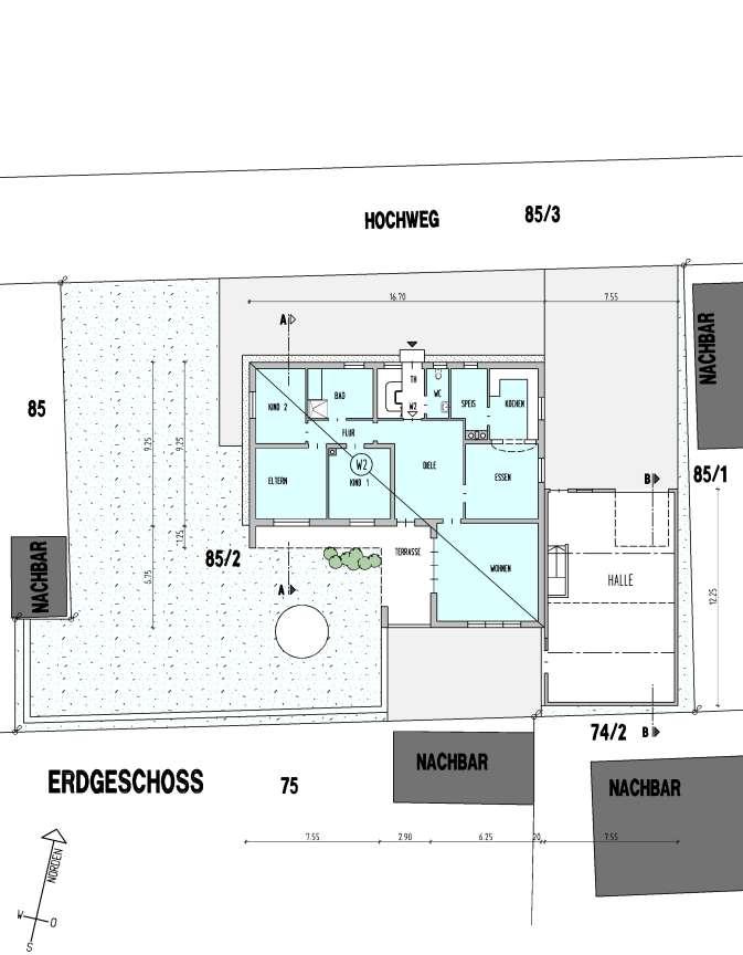 Wohnhaus mit 2 abgeschlossenen Wohnungen