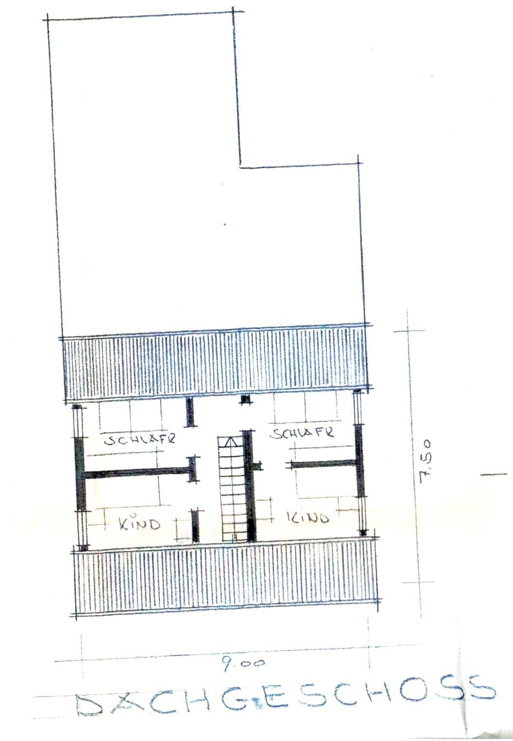 unbebautes Grundstück, Garage, Einfamilienhaus