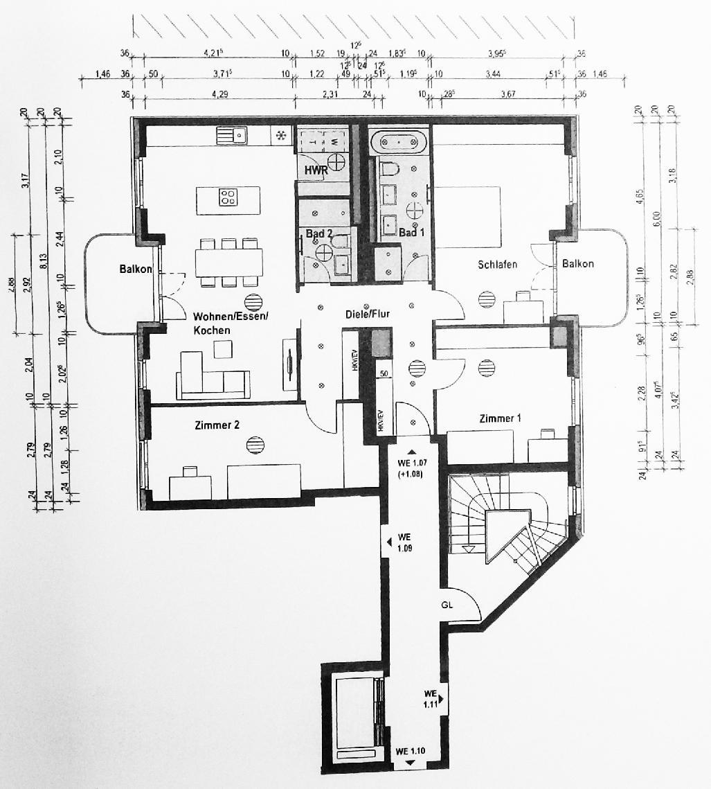Eigentumswohnung (1 bis 2 Zimmer)