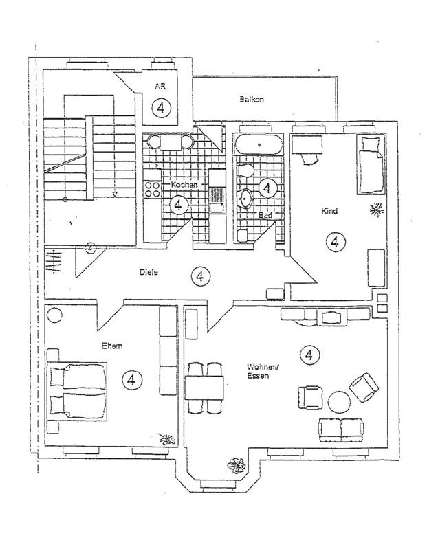 Eigentumswohnung (3 bis 4 Zimmer)