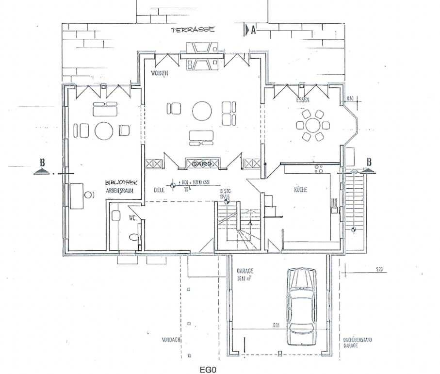 Garage, Einfamilienhaus, Freistehendes Einfamilienhaus mit Doppelgarage