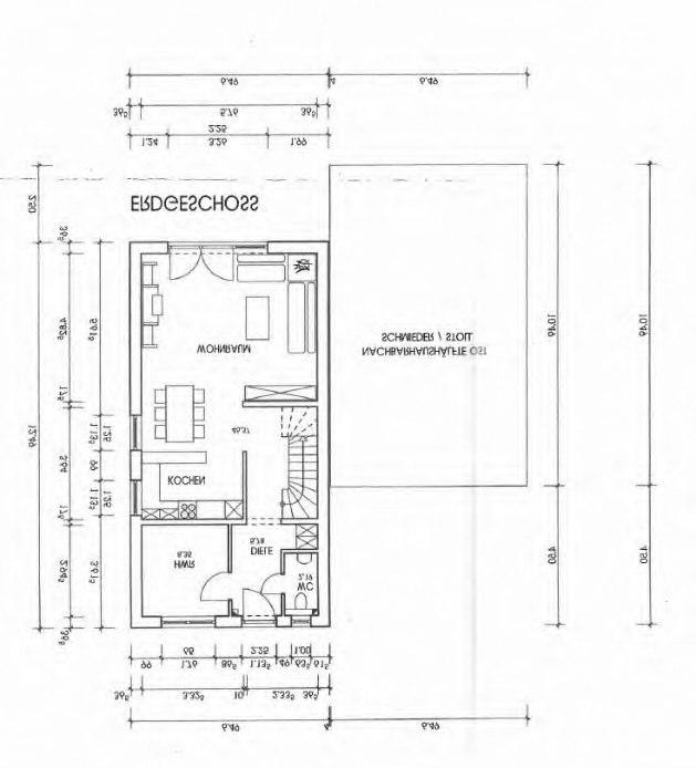Einfamilienhaus, unbebautes Grundstück