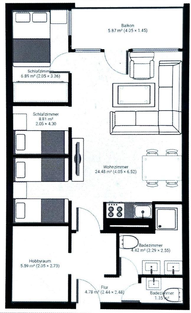 Eigentumswohnung (3 bis 4 Zimmer)